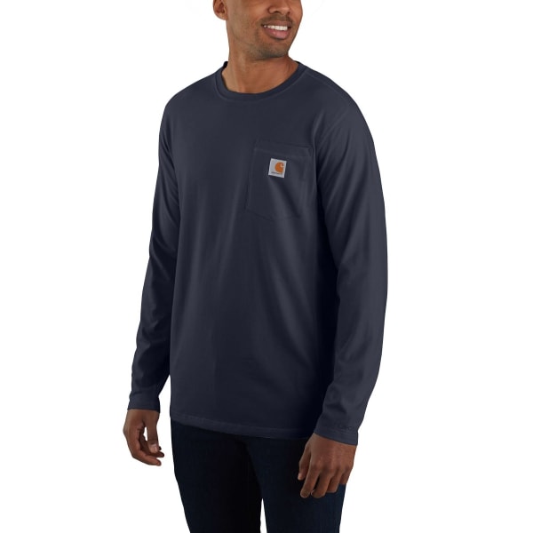 CARHARTT Men's 104617 Force Relaxed Fit Midweight Long-Sleeve Pocket Tee, Extended Sizes