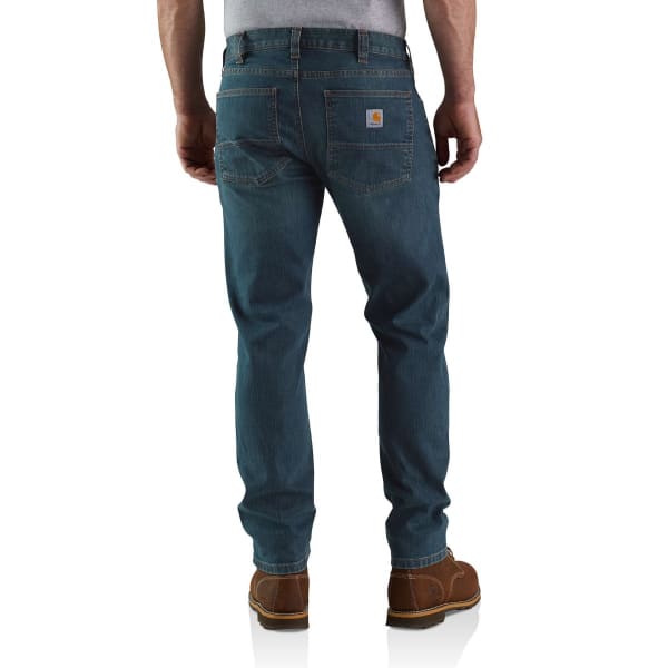 CARHARTT Men's 104960 Rugged Flex Relaxed Fit Low Rise 5-Pocket Tapered Jeans