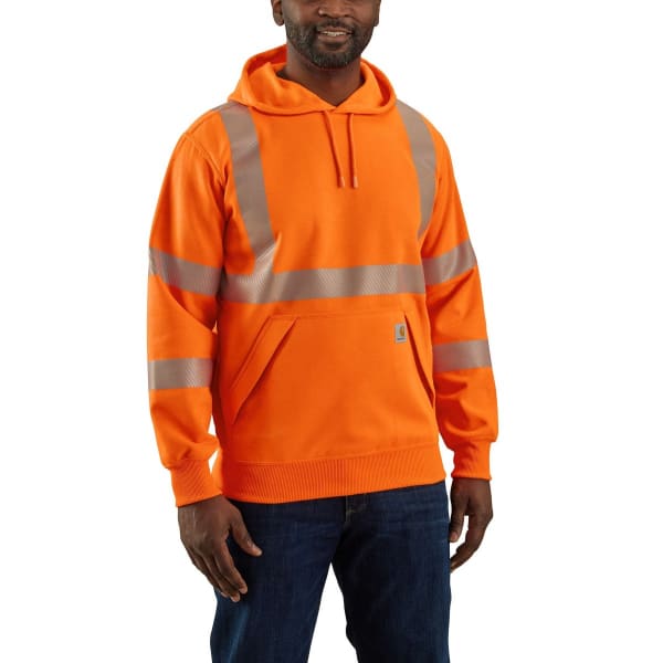 CARHARTT Men's 104987 High-Visibility Rain Defender Loose Fit Midweight Class 3 Sweatshirt