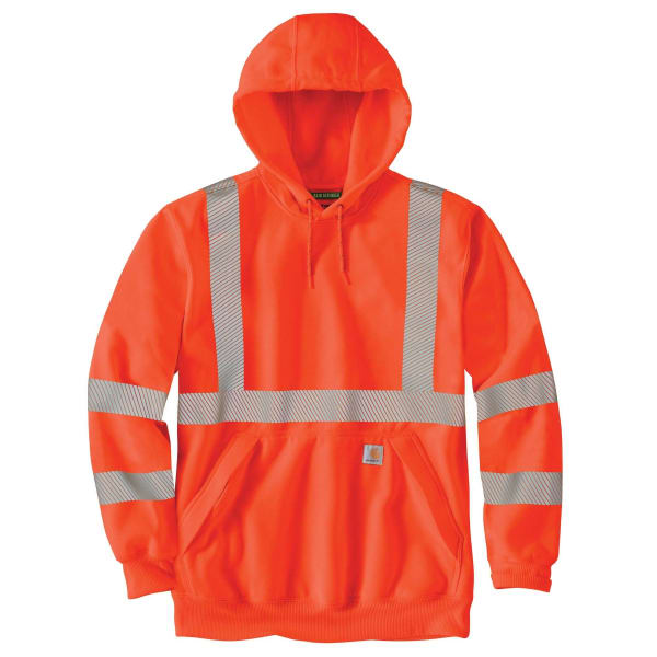 CARHARTT Men's 104987 High-Visibility Rain Defender Loose Fit Midweight Class 3 Sweatshirt