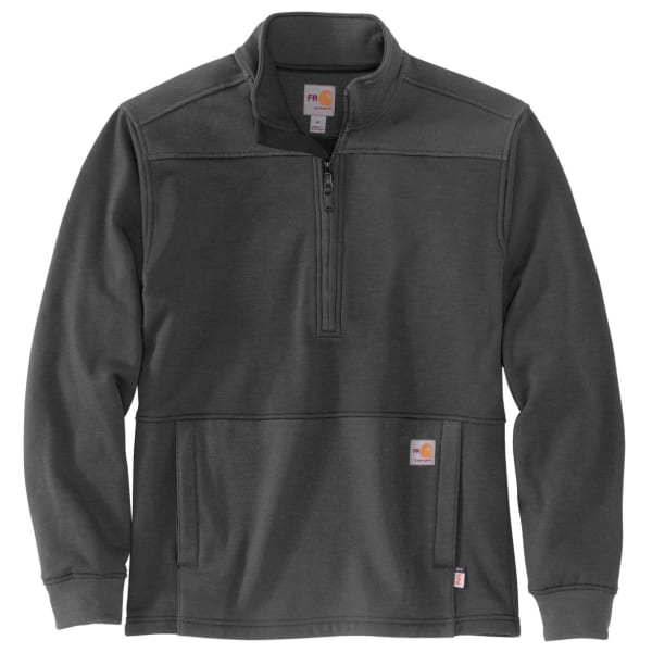 CARHARTT Men's 105012 Flame Resistant Rain Defender Relaxed Fit Mock Neck Fleece Pullover