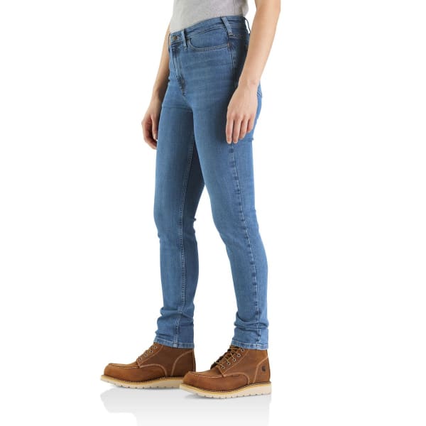 CARHARTT Women's 105105 Rugged Flex Slim Fit Tapered High Rise Jeans