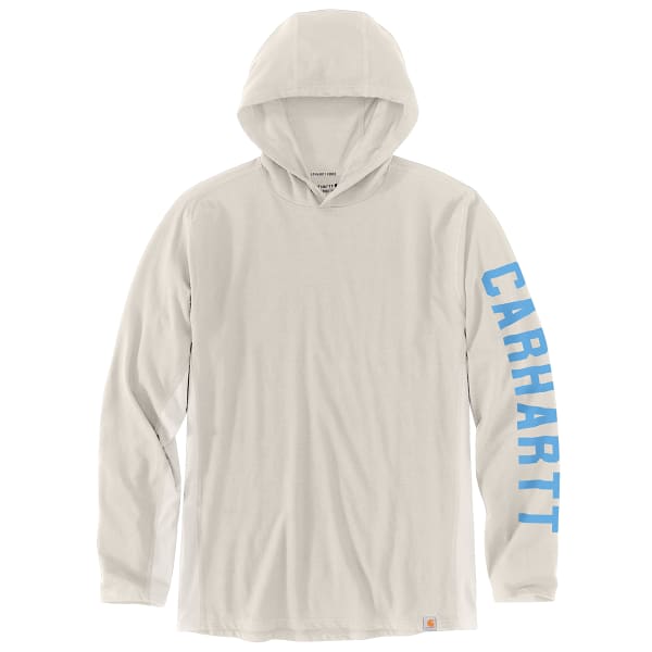 CARHARTT Men's 105481 Force Relaxed Fit Midweight Long-Sleeve Logo Graphic Hooded Tee, Extended Sizes