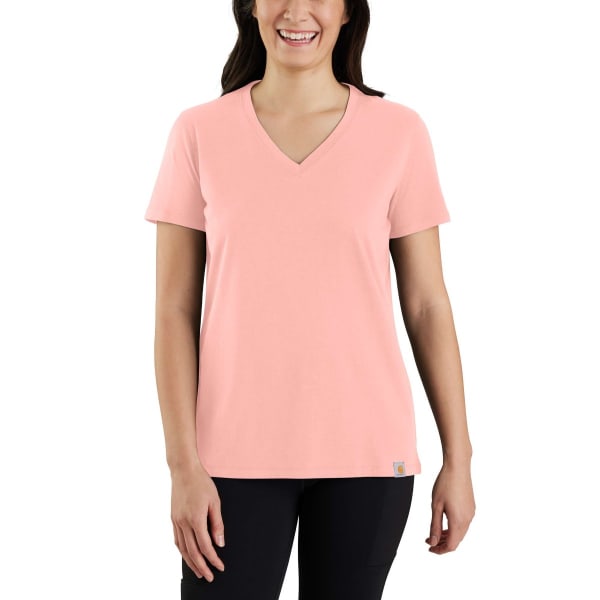 CARHARTT Women's 105739 Relaxed Fit Lightweight Short-Sleeve V-Neck Tee