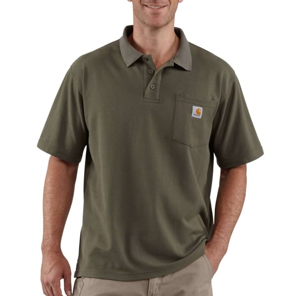 CARHARTT Men's K570 Loose Fit Midweight Short-Sleeve Pocket Polo, Extended Sizes