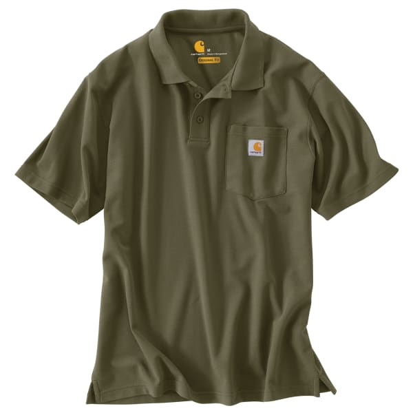 CARHARTT Men's K570 Loose Fit Midweight Short-Sleeve Pocket Polo, Extended Sizes