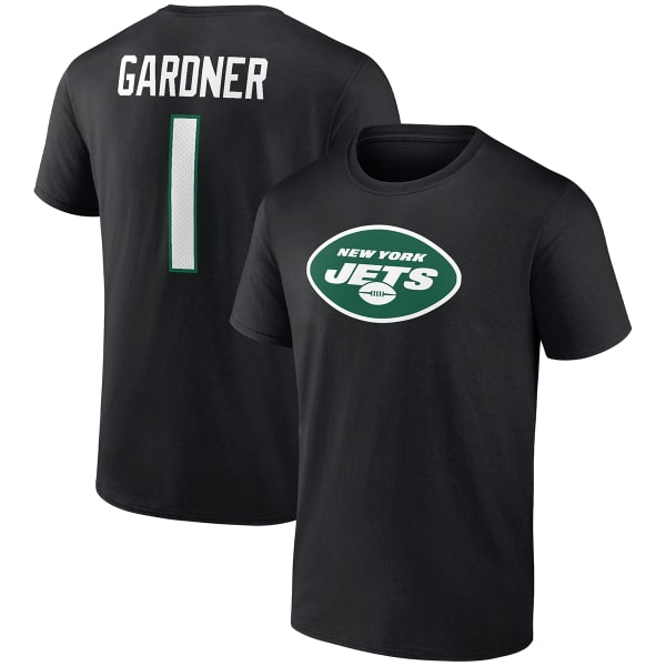 NEW YORK JETS Men's Fanatics Sauce Gardner Name & Number Short-Sleeve Tee