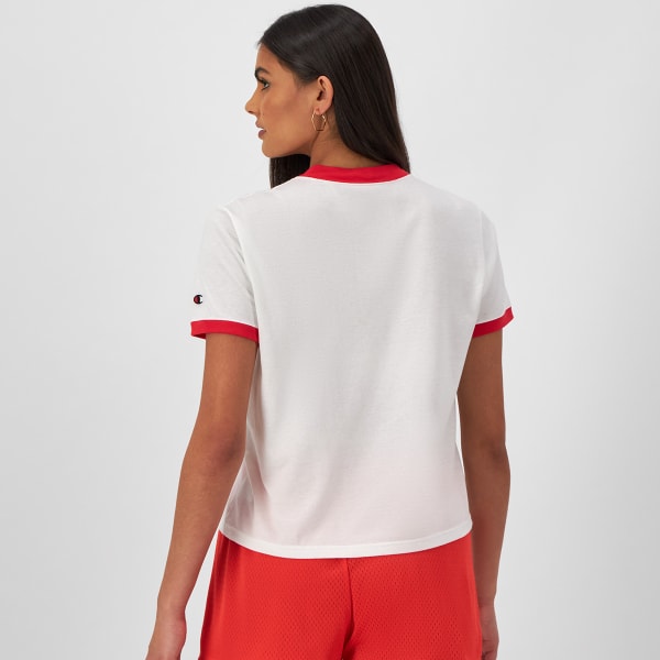 CHAMPION Women's Short-Sleeve Ringer Tee