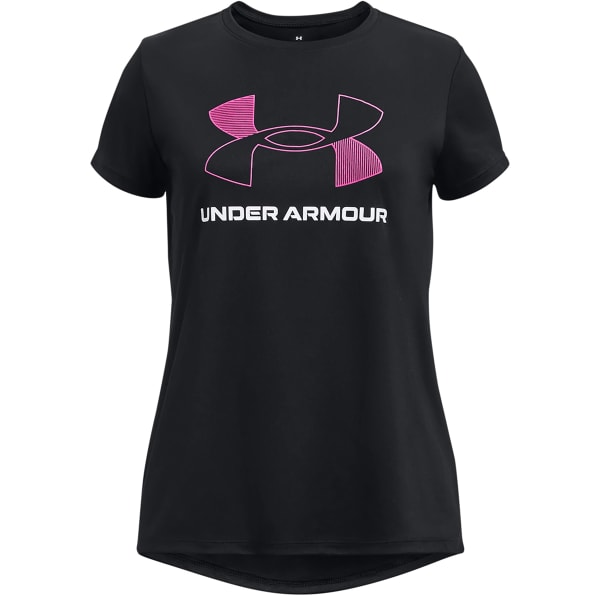 UNDER ARMOUR Girls' UA Tech Big Logo Short-Sleeve Tee