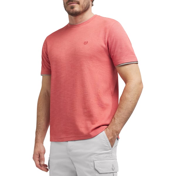 CHAPS Men's Short-Sleeve Slub Tee