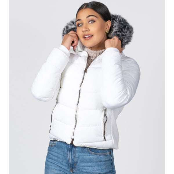 SNOBBISH Juniors' Paulina Full-Zip Hooded Jacket