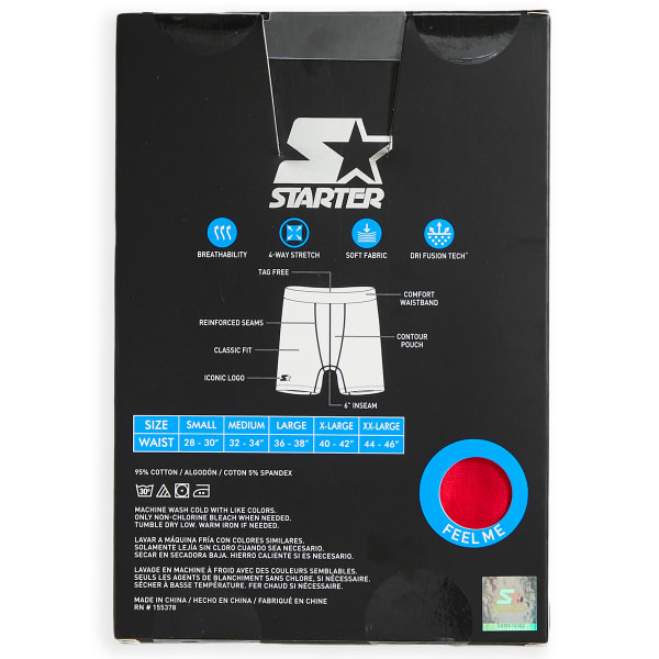 STARTER Men's Stretch Boxer Briefs - 3 Pack