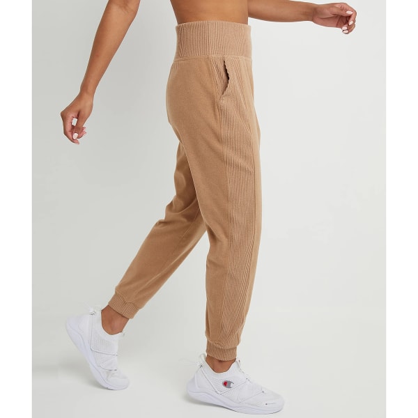 Soft Touch Ribbed Wide Leg Jogger