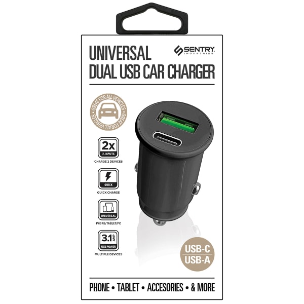 SENTRY Universal Dual USB Car Charger