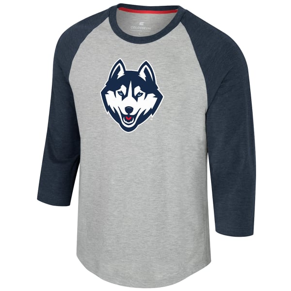 UCONN Men's Colosseum Jonah 3/4-Sleeve Raglan Tee