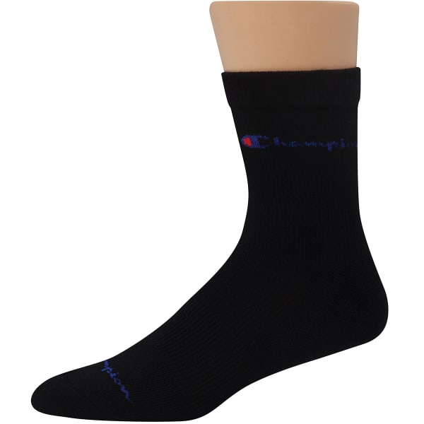 CHAMPION Men's Compression Mid-Crew Socks, 3 Pack