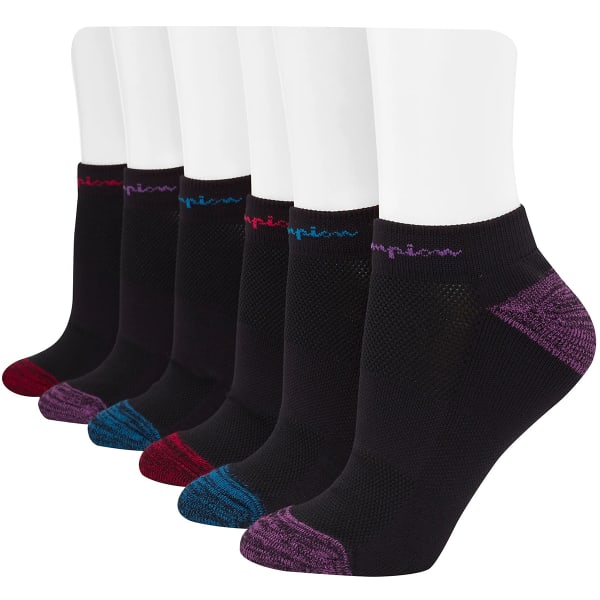 Champion Sneaker Sock, 3-Pack, Black - Socks