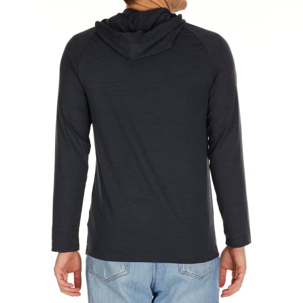 HURLEY Young Men's Exist Space Dye Long-Sleeve Hooded Tee