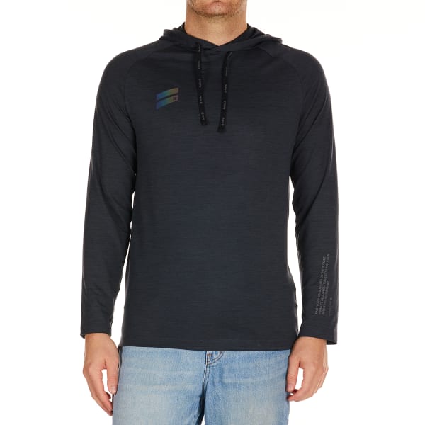 HURLEY Young Men's Exist Space Dye Long-Sleeve Hooded Tee