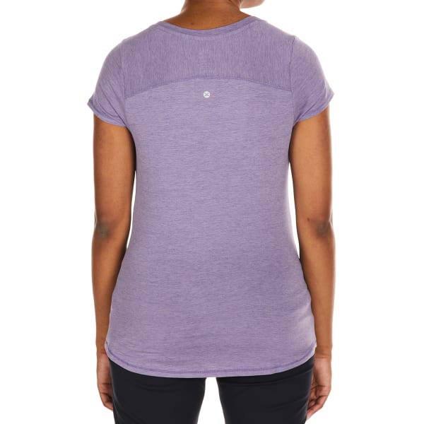 RBX Women's Peached Interlock Short-Sleeve V-Neck Shirt