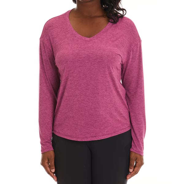 RBX Women's Double-Peached V-Neck Top