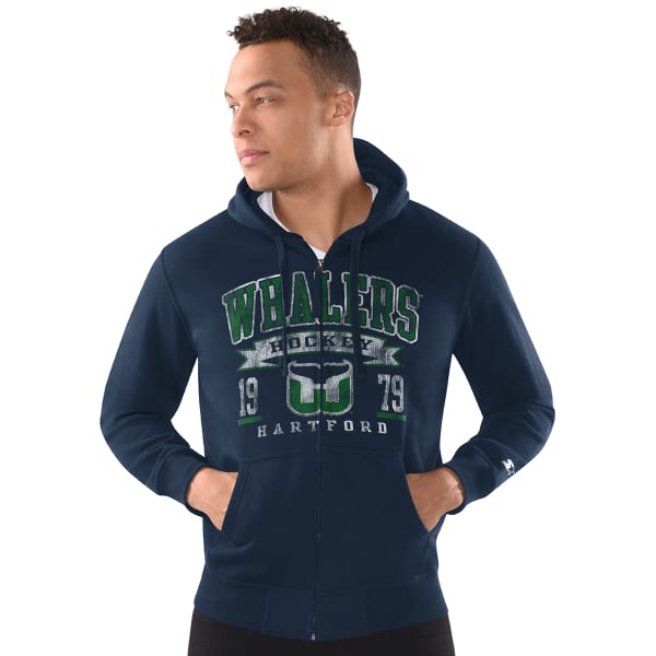 HARTFORD WHALERS Men's Starter Post Season Full-Zip Hoodie