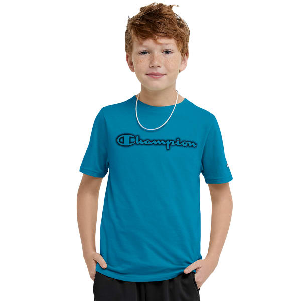 CHAMPION Boys' Short-Sleeve Logo Tee