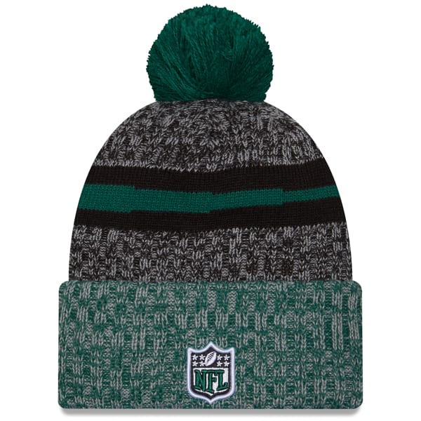 Men's New Era Black New York Jets 2021 NFL Sideline Tech Cuffed Knit Hat