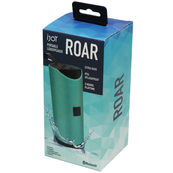 iJOY ROAR Exta Bass Splashproof Portable Bluetooth Speaker