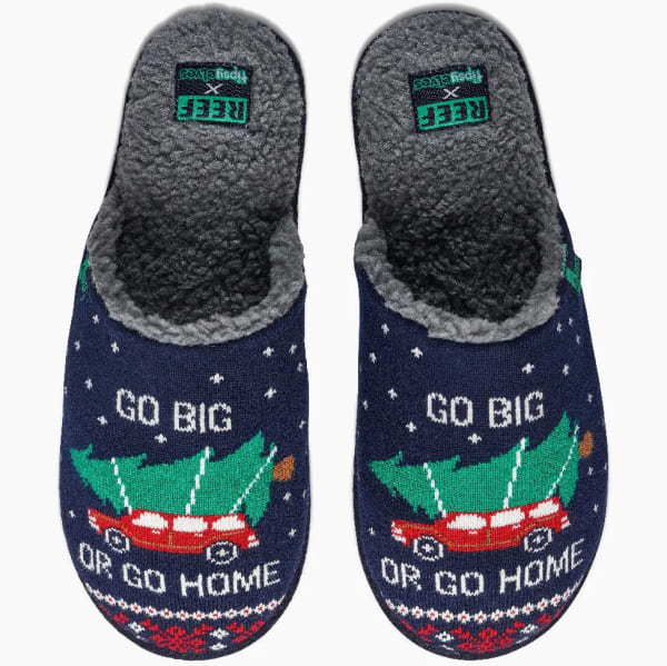 REEF Men's Go Big Tipsy Elves Slippers