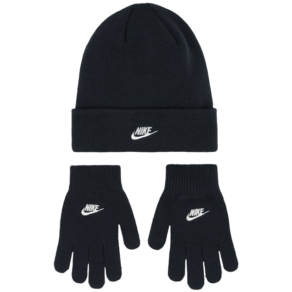 NIKE Girls' Futura Beanie and Gloves Set