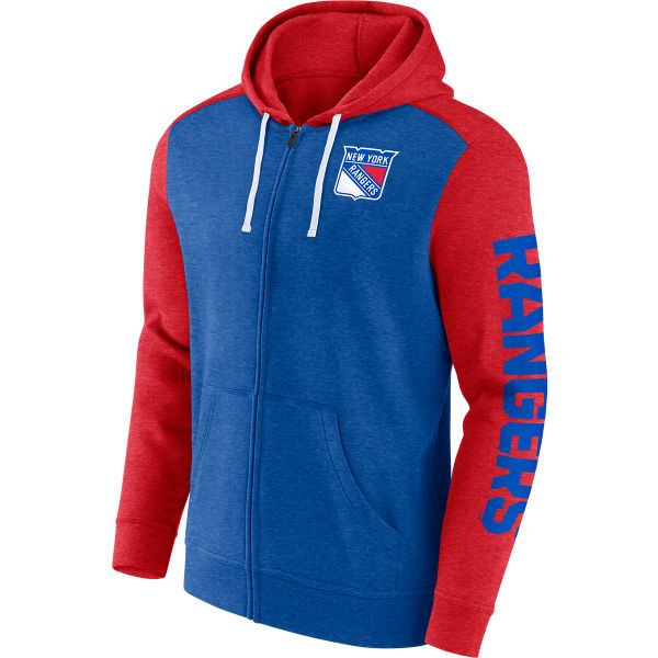 NEW YORK RANGERS Men's Fanatics Down & Distance Full-Zip Hoodie