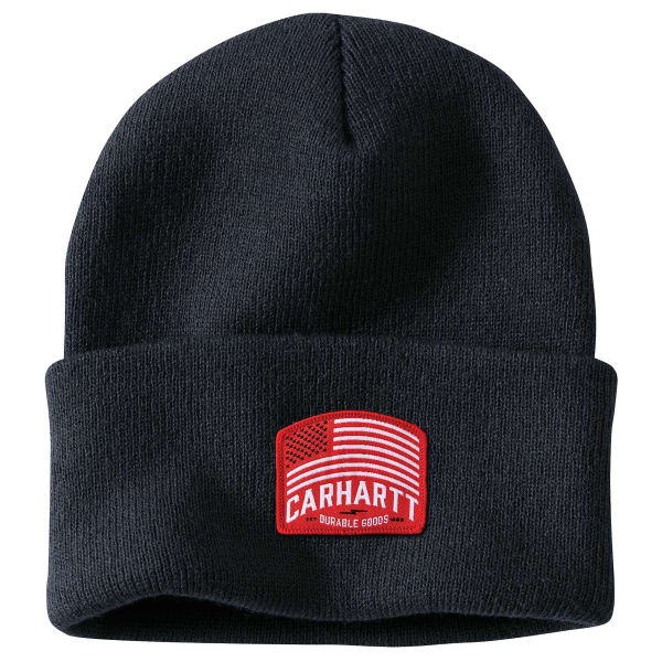 CARHARTT Men's 106046 Knit Flag Patch Beanie