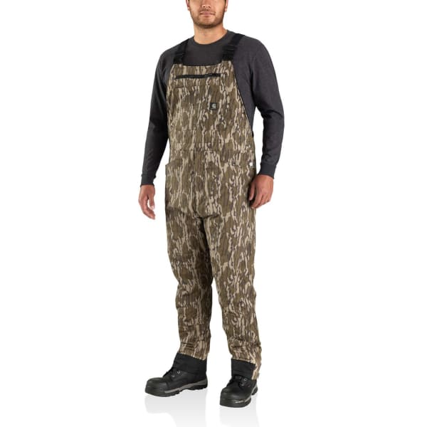 CARHARTT Men's 105476 Super Dux Relaxed Fit Insulated Camo Bib Overall