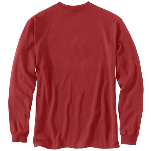 CARHARTT Men's 105951 Loose Fit Heavyweight Long-Sleeve Logo Graphic T-Shirt, Extended Sizes