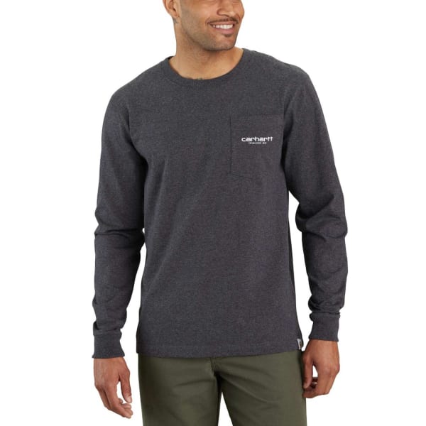 CARHARTT Men's 105952 Relaxed Fit Heavyweight Long-Sleeve Pocket C Graphic T-Shirt, Extended Sizes