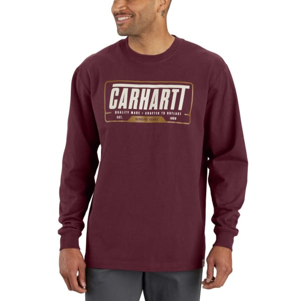 CARHARTT Men's 105954 Loose Fit Heavyweight Long-Sleeve Outlast Graphic T-Shirt, Extended Sizes