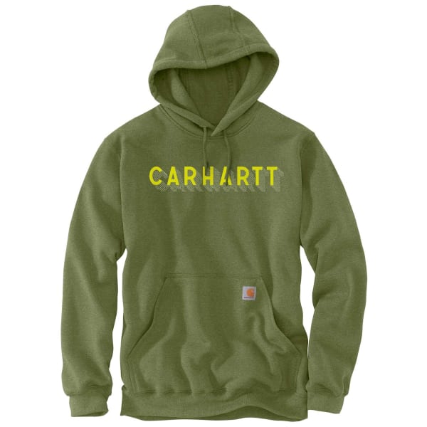 CARHARTT Men's 105944 Rain Defender Loose Fit Midweight Logo Graphic Sweatshirt, Extended Sizes