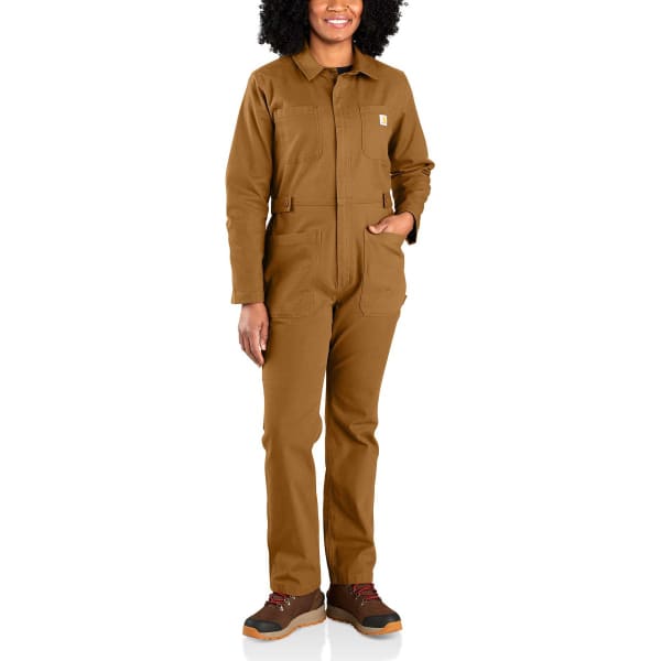 CARHARTT Women's 106071 Rugged Flex  Relaxed Fit Canvas Coverall