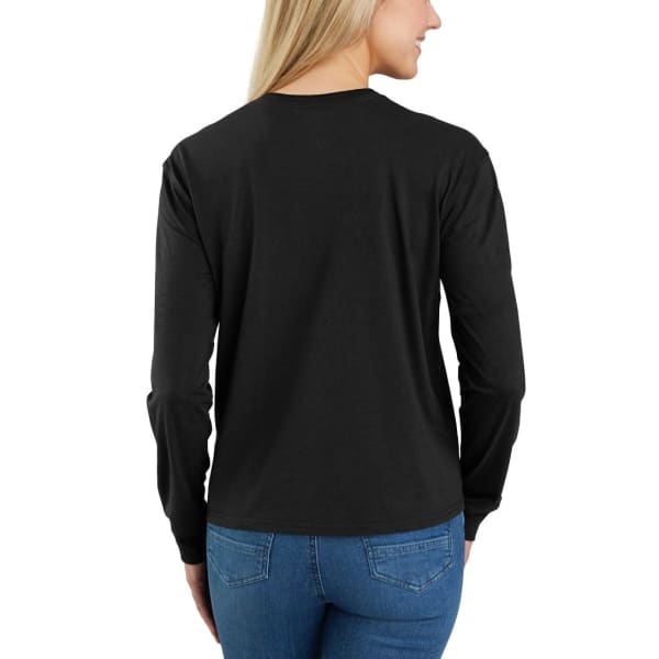 CARHARTT Women's 106121 Loose Fit Lightweight Long-Sleeve Crewneck Pocket T-Shirt