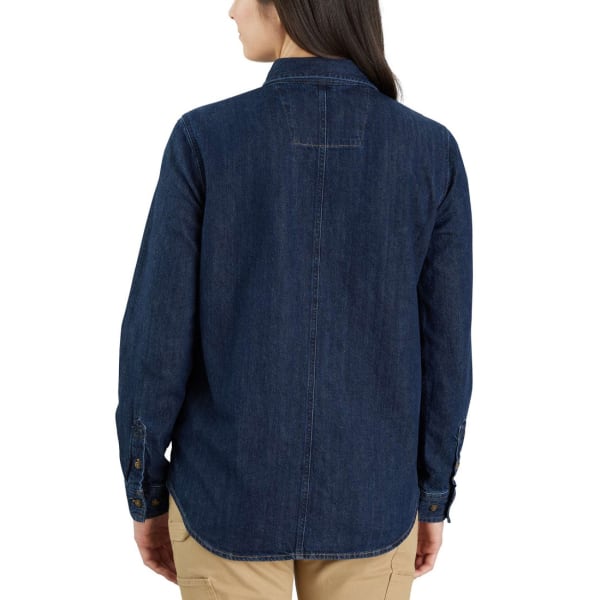 CARHARTT Women's 105492 Relaxed Fit Midweight Denim Overshirt