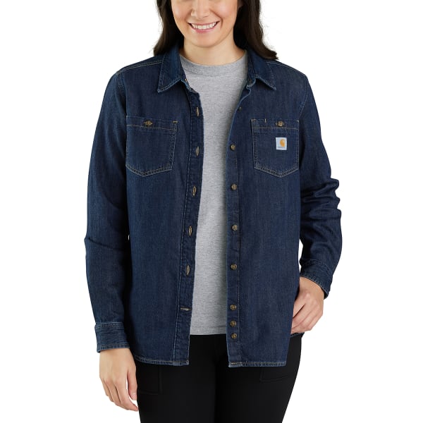 CARHARTT Women's 105492 Relaxed Fit Midweight Denim Overshirt