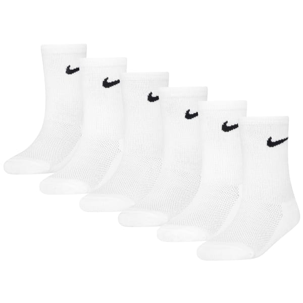 NIKE Boys' Cushion Crew Socks - 6 Pack