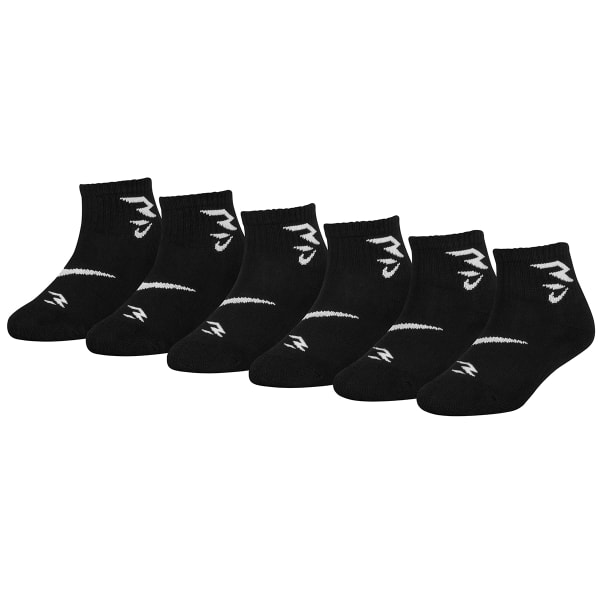 NIKE 3BRAND by Russell Wilson Boys Quarter Socks - 6 Pack