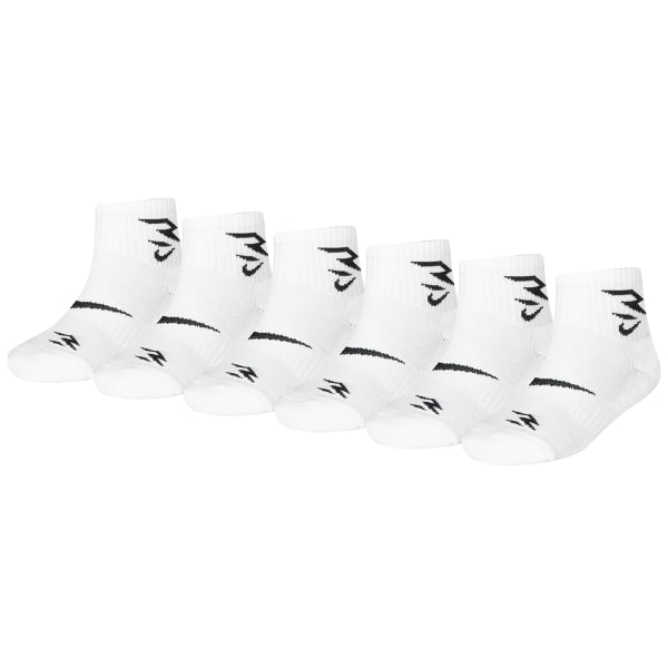 NIKE 3BRAND by Russell Wilson Boys Quarter Socks - 6 Pack