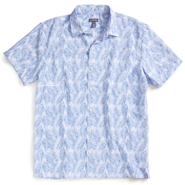 VAN HEUSEN Men's Weekend Palm Tree Short-Sleeve Camp Shirt