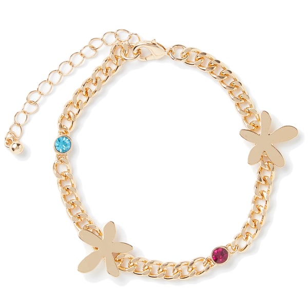 CHARMING CHARLIE Gold Flower Bracelet