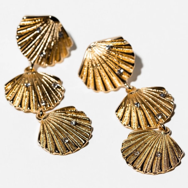 CHARMING CHARLIE Shell Drop Earrings