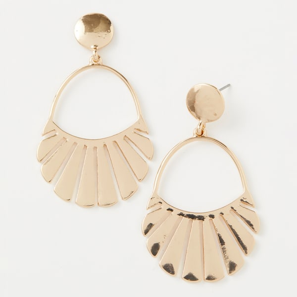 CHARMING CHARLIE Statement Gold Earrings