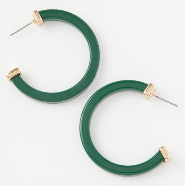 CHARMING CHARLIE Hunter Green Earrings